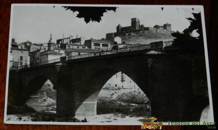 Antigua Foto Postal De Alca�iz, Teruel, Foto Gracia Jarke, Circulada.