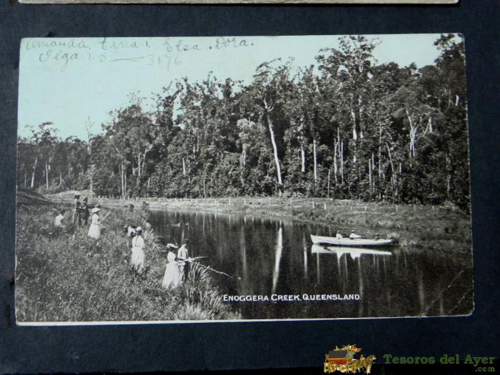 Antigua Postal, Enoggera Creek, Queensland, Circulada