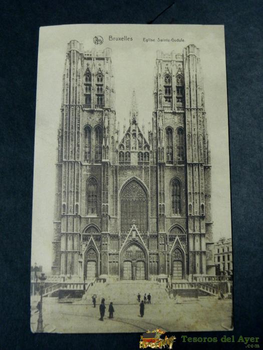 Antigua Postal, Bruselas, Iglesia San Gudule, No Circulada