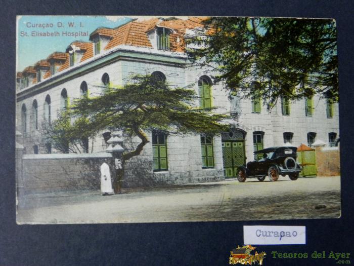 Antigua Postal, Curacao, Hospital Santa Elisabeth, No Circulada