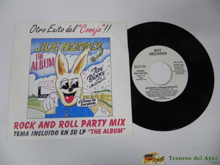 Antiguo Lp De Vinilo, Jive Bunny, Rock And Roll Party Mix