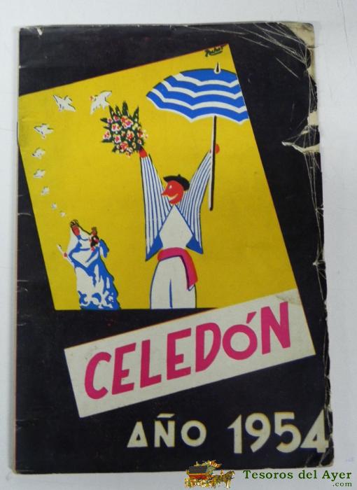 Antiguo Programa De Fiestas Celedon De  Vitoria, Via La Blanca, Agosto 1954, Mide 31 X 21,5 Cms. Tiene 96 Paginas, Muchas Ilustraciones, Articulos Y Fotos. 
