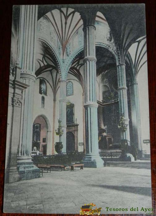 Antigua Postal De Las Palmas, Interior De La Catedral, Bazar Aleman, Escrita En 1912, 