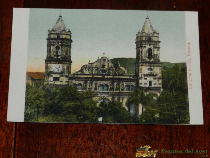 Antigua Postal, Iglesia Catedral, Sin Circular, Old Post, Cathedral, Uncirculated