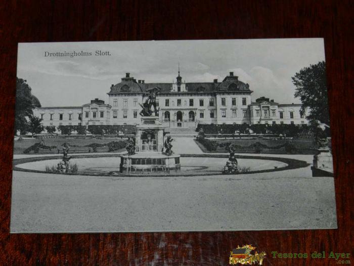 Antigua Foto Postal, Uppsala, El Palacio De Drottningholm, Sin Circular, Gammalt Foto Vykort, Uppsala, Drottningholms Slott, Ocirkulerade