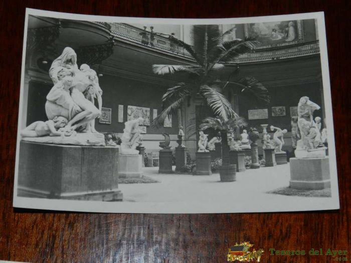 Antigua Foto Postal, Santiago De Chile, Esculturas Nacionales, Sin Circular, Old Photo Postcard, National Sculptures, Mutual Of Navy And Army, Uncirculated