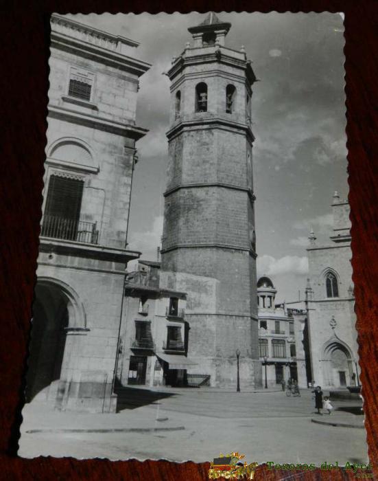 Antigua Foto Postal De Castellon De La Plana, Torre Iglesia De Santa Maria, Daniel Arbones, Darvi N� 41, Sin Circular