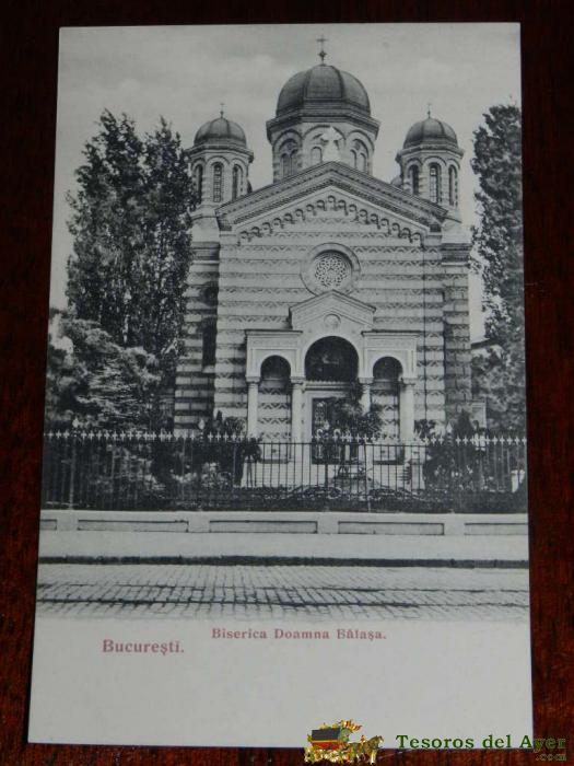 Antigua Foto Postal, Iglesia Virgen Balasa, Sin Circular, Bucuresti, Biserica Doamna Balasa, Uncirculated