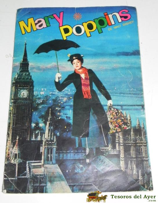 Antiguo Album De Cromos Mary Poppins Edit. Fher 1966 Completo 162 Cromos. Walt Disney