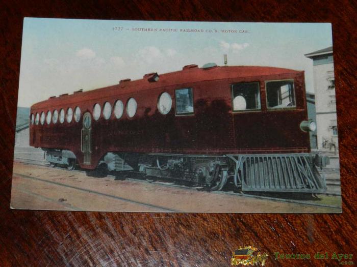 Antigua Foto Postal, Southern Pacific Railroad, Old Photo Postcard, Southern Pacific Railroad, Uncirculated