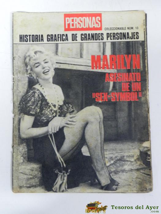 Antigua Revista De Marilyn Monroe Asesinato De Un Sex-symbol, Revista Dedicada Enteramente A Marilyn, 24 Pag.  60 Fotos Aprox
