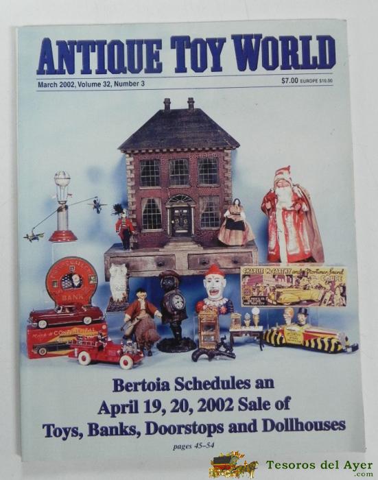 Revista Antique Toy World - Septiembre 2002 - Volume 32 - Numero 3 - En Ingles - Revista Para Todo Buen Coleccionista - Con Cientos De Fotografias De Juguetes De Hojalata - Juguetes De Cuerda - Coches - Trenes - Barcos - Etc.