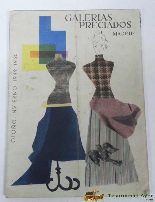 Antiguo Revista Catalogo De Galerias Preciados, Primavera Verano De 1950, Juguetes, Moda, Mide 33 X 24 Cms. 60 Pag. Aprox.