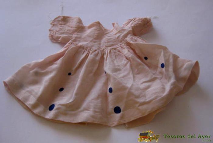  Vestido De La Mu�eca Cayetana De 1946. En La Parte De Atras Tiene Un Arreglo Porque Estaba Deteriorado. Ver Fotos 