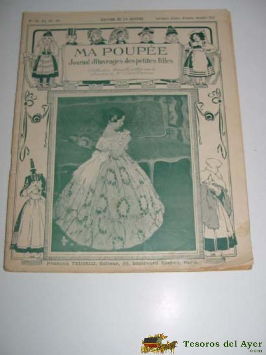 Antigua Revista De Ni�as Y Mu�ecas - Ma Poupee N� 93 - 94 - 95 Y 96  - 1914 - En Frances - Journal D�ouvrages Des Petites Filles 24 Paginas - Mide 27 X 22 Cms.