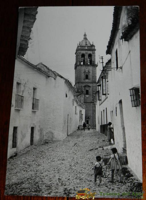 Antigua Fotografia De Montilla, Las Escuchuelas Y Torre De Santiago, Cordoba, Circulada, Tama�o Postal.