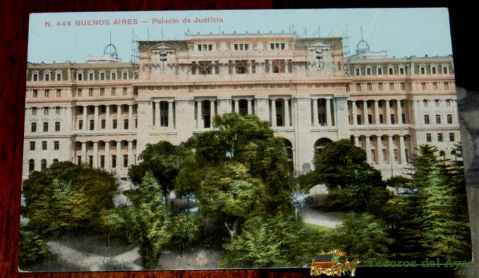 Antigua Postal De Buenos Aires (argentina), Palacio De Justicia, Edicion Z. Fumagalli 444, Sin Circular