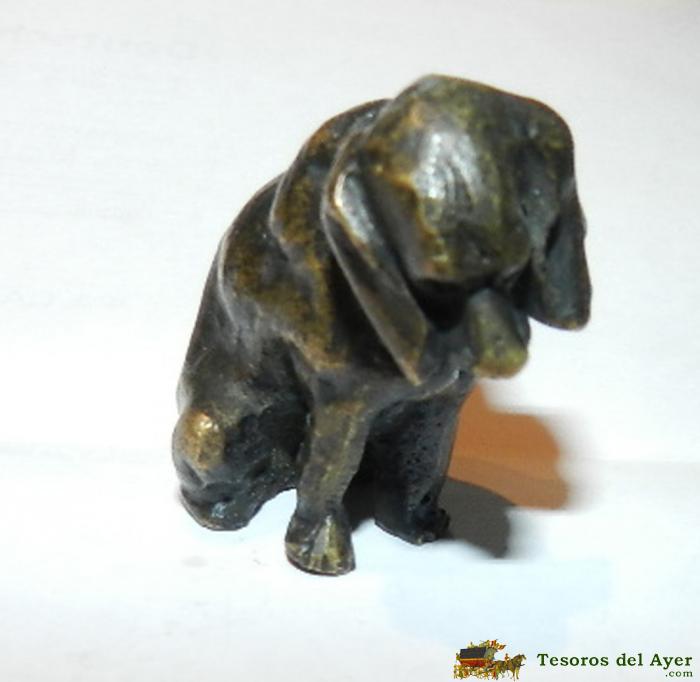 Antiguo Perrito De Bronce De Viena (austria) Mide 3,8 X 3,5 X 2 Cms. - Puppy Bronze Antique Vienna (austria) Is 3,8 X 3,5 X 2 Cms.