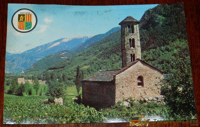 Antigua Foto Postal De Andorra, Santa Coloma, N. 44, Ed. Bergas, No Circulada.