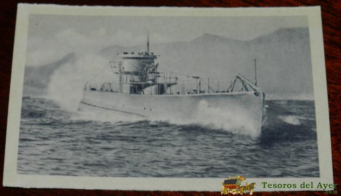Antigua Postal De El Submarino Tipo D, Marina De Guerra Espa�ola, Kallmeyer, Sin Circular