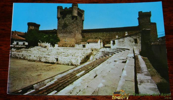 Antigua Foto Postal De Oropesa (toledo) Castillos Y Plaza De Toros, Exclusivas Papeleria Gonzalez, Sin Circular