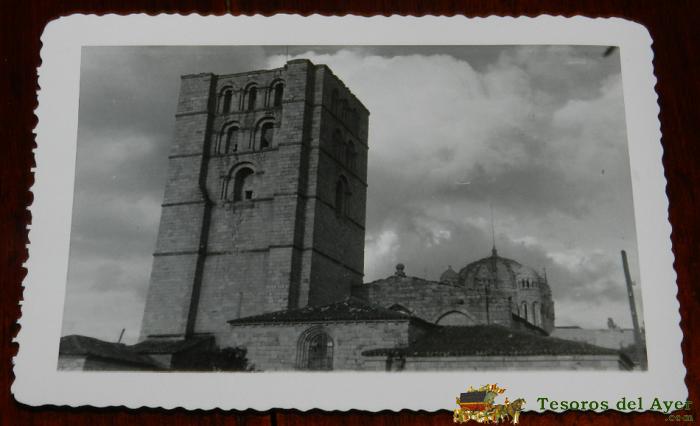 Antigua Fotografia De Zamora, Catedral, Fotografia Casa Ros, Mide 11,5 X 8,2 Cms.