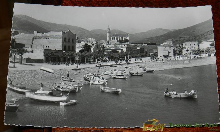 Antigua Foto Postal De Port Bou, Gerona, Vista Parcial, N.6, Ed. Garcia Garrabella, No Circulada.