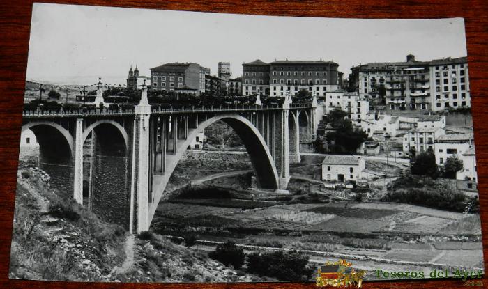 Antigua Foto Postal De Teruel - Viaducto Y Ministerios - Ed. Sicilia N� 33, Circulada