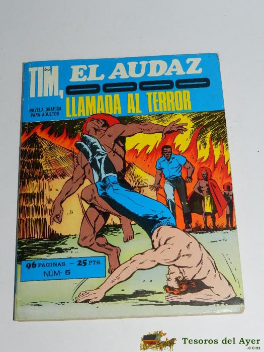 Tim El Audaz N� 5. Llamada Al Terror. Euredit, 96 Paginas, Mide 21 X 16 Cms.