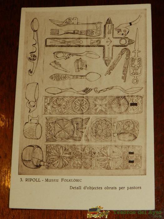Antigua Postal De Ripoll, Gerona, N.3, Museo Del Folklore, Ed. Huecograbado Mumbru, No Circulada