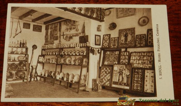 Antigua Postal De Ripoll, Gerona, N.5, Museo Del Folklore, Ed. Huecograbado Mumbru, No Circulada