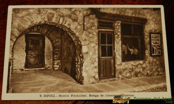 Antigua Postal De Ripoll, Gerona, N. 9, Museo Del Folklore, Ed. Huecograbado Mumbru, No Circulada
