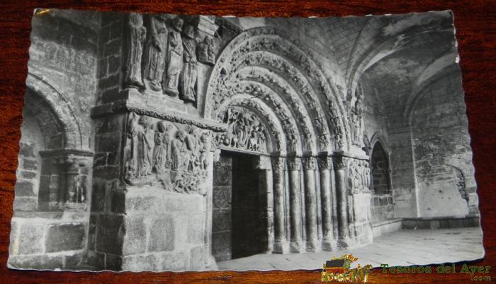 Antigua Foto Postal De Estella, Navarra, Iglesia Parroquial, N. 10, Ed. Zunzarren, Circulada.