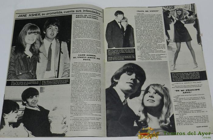 Revista Fans A�o Ii, N. 52, Reportaje De Los Beatles, Los Rolling Stones, 30 Pag. Con Poster De Manolo Escobar Y Conchita Bautista.