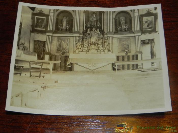 Antigua Fotografia De Guinea Ecuatorial, Iglesia, Colonia Espa�ola, Mide 11 X 8,5 Cms.