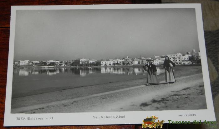 Antgua Foto Postal De Ibiza, San Antonio Abad, Fot. Vi�ets, Circulada