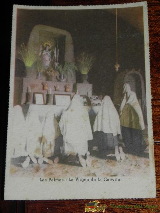 Antigua Postal De Las Palmas, La Virgen De La Cuevita, Ediciones De La Vicesecretaria De Educacion Popular, No Circulada.