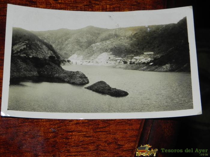 Antigua Fotografia De Lago De San Roque, Argentina, A�o 1928, Tama�o Postal.
