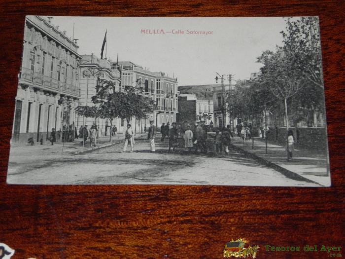 Antigua Postal De Melilla, Calle Sotomayor, Ed. Boix Hermanos, No Circulada.