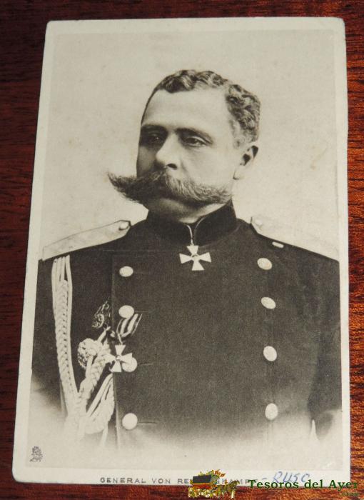Antigua Postal De Rusia, General Von Rennenkampf