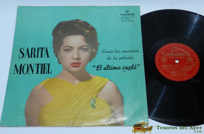 Disco De Vinilo De Sarita Montiel - El Ultimo Cuple - Lp Edic Espa�ola Columbia - Buen Estado.
