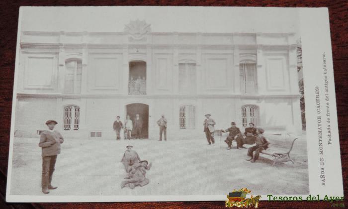 Antigua Postal De Ba�os De Montemayor - Caceres - Fachada De Frente Del Antiguo Balneario - No Circulada - No Pone Editorial.
