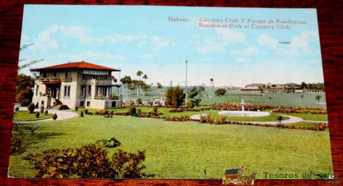 Postal De La Habana (cuba) Country Club Y Parque De Residencias, C. Jordi 88 Sin Circular