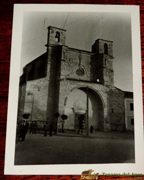 Fotografia De Pueblo No Localizado, Posiblemente De La Provincia De Cuenca O Guadalajara, Mide 10,4 X 7,4 Cms.