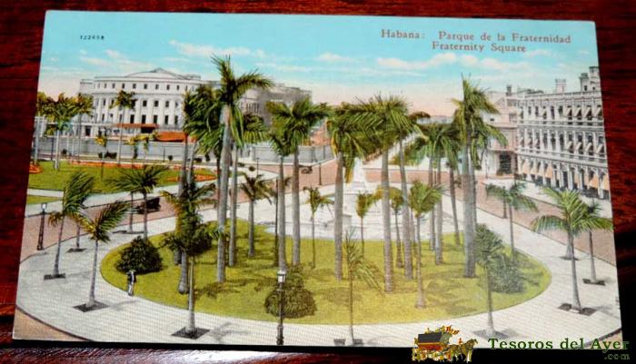 Postal De La Habana (cuba) Parque De La Fraternidad, Ed. Jordi N� 90, Sin Circular
