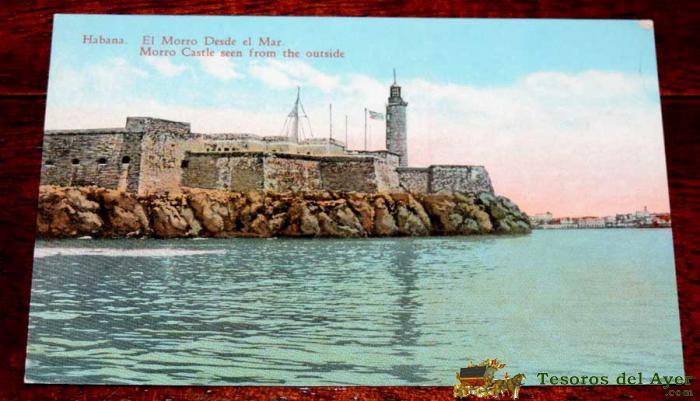 Postal De La Habana (cuba) El Morro Desde El Mar, Ed. Jordi N� 6, Sin Circular