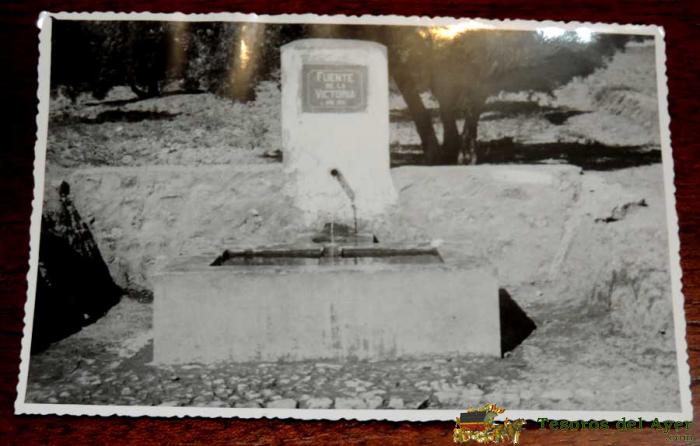 Fotografia De Alcaudete (jaen), Fuente De La Victoria, 1950 Aprox. Mide 17,58 X 11,6 Cms. Aprox. 