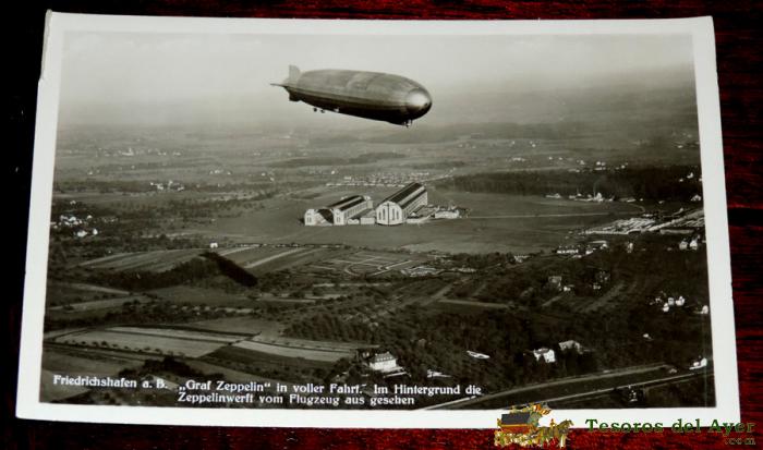 Antique Photo Postcard - Deutschland - Friedrichshafen A. Bodensee - Graf Zeppelin - Luftberfebr - 7327 - Non Circulate