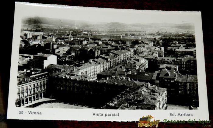 Foto Postal De Vitoria, 39, Vista Parcial, Arribas, Sin Circular