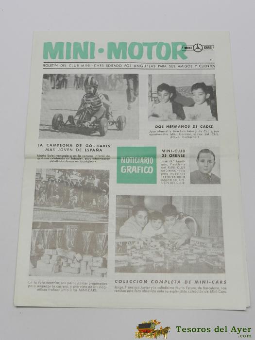 Boletin Mini Motor - Mini Cars - N. 11 - 8 Pag.